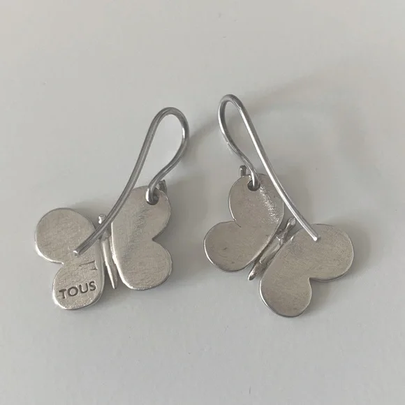 Tous Silver Butterfly Earrings - Picture 3 of 3